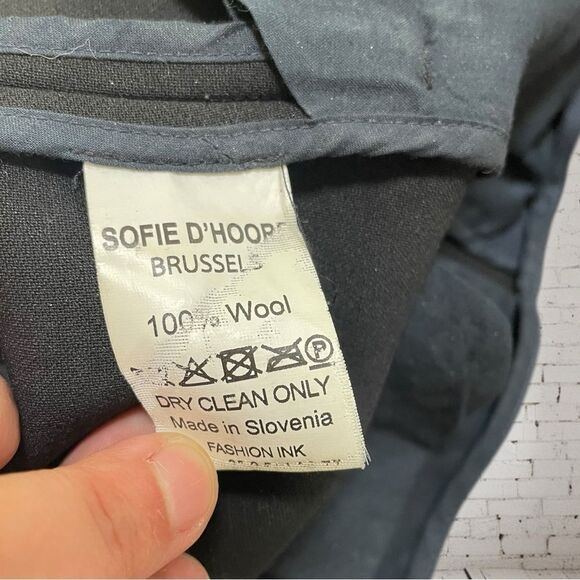 Sofie D'Hoore Black Wool Trousers Sz. 34 - Picture 5 of 7